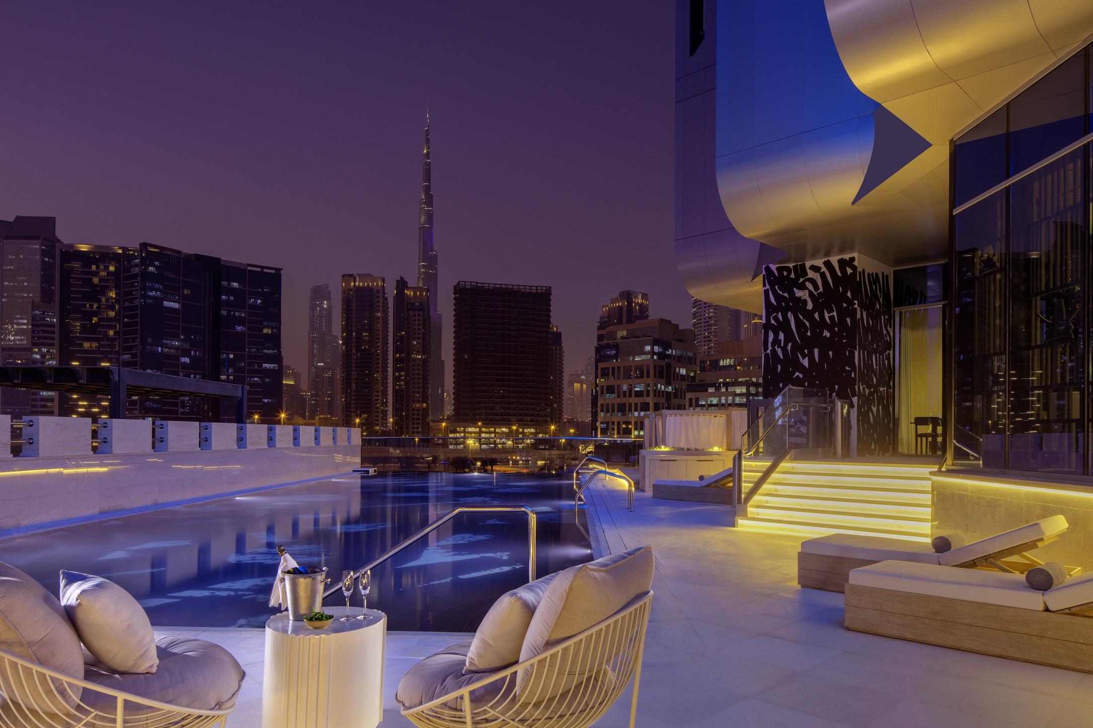 Hyde Hotel Дубай Екстериор снимка The Address Downtown Dubai